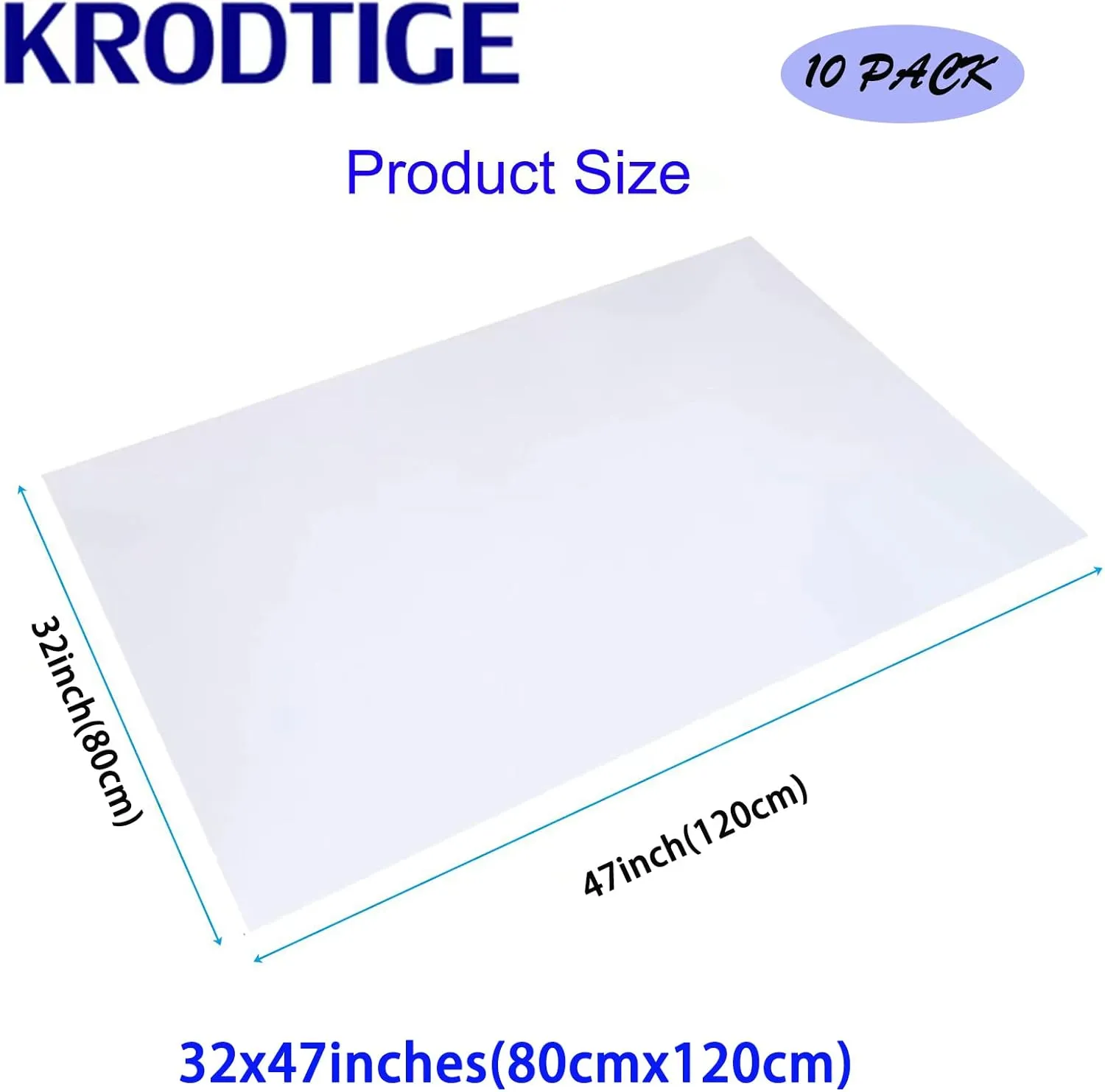 10 Pack 32 * 47 inches 2 Mil Large Flat Clear Big Dustproof Moistureproof Plastic Storage Bags, Perfect for Clothes and Big Plush Toys Luggage, Blanket, Duvets,Pillows, Reusable (10 Bags 10 Ties)
