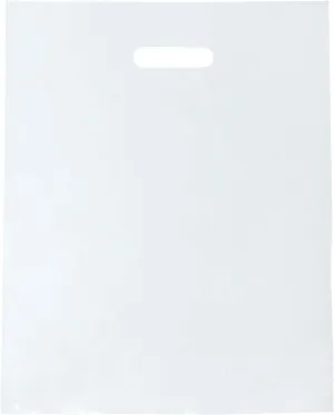 100 Clear Plastic Merchandise Bags With Handles 9"x12" 1.25Mil Thick Glossy Retail Shopping Bag for Small Business, Boutique, Clothing, Trade Show, and Gifts