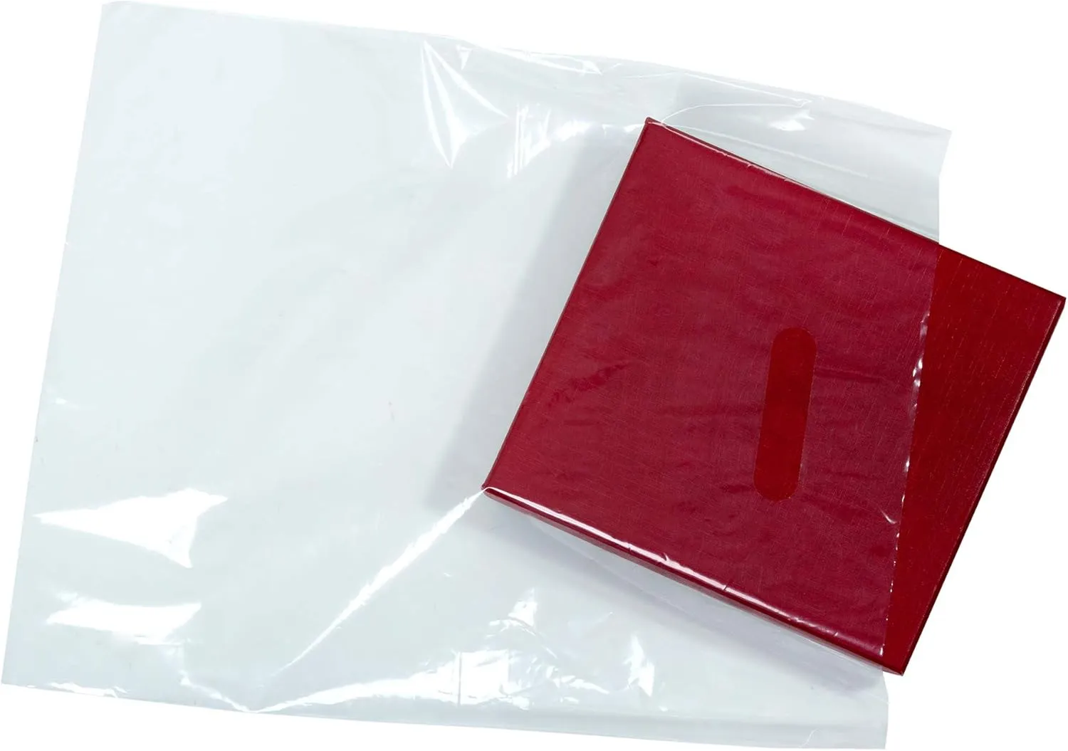 100 Clear Plastic Merchandise Bags With Handles 9"x12" 1.25Mil Thick Glossy Retail Shopping Bag for Small Business, Boutique, Clothing, Trade Show, and Gifts