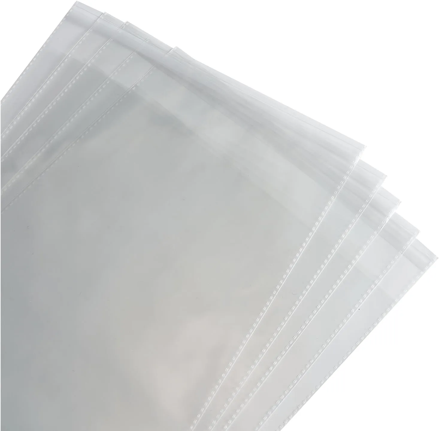 100 Count 11x14 Inch Clear Poly Bags for Packaging Clothing Shirts Self Seal Cellophane Plastic Bags