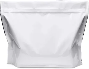 100 Pack Glossy White 12"x9"x4" Ziplock Pouch ASTM-D3475 Standard Child Resistant Exit Bags