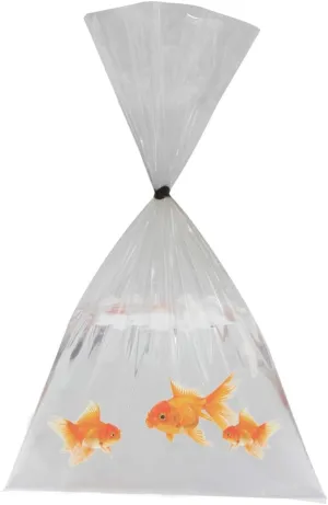 100 Pack Plastic Fish Bags 9x15 Inch Clear Polyethylene Bags Food-grade Plastic Bag Leak-proof and Recyclable Fish Bag Transport for Live Fishes Storing and Transporting(2 mil)