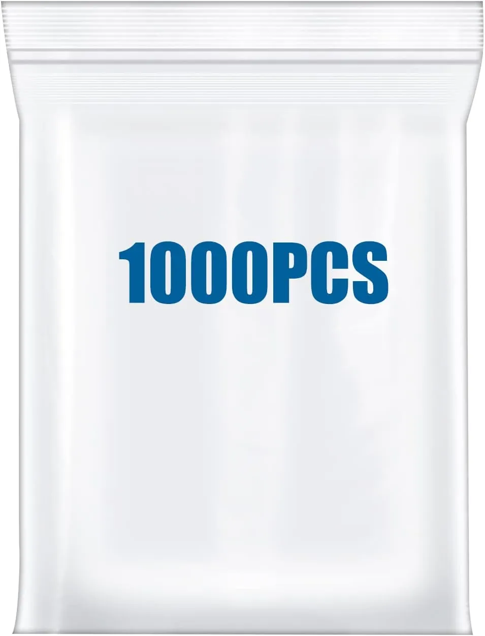 1000PCS 3"x4" Clear Plastic Resealable Poly Zip Bags Lock Baggies For Packaging Jewelry Bag Durable Thick 2.4 Mil