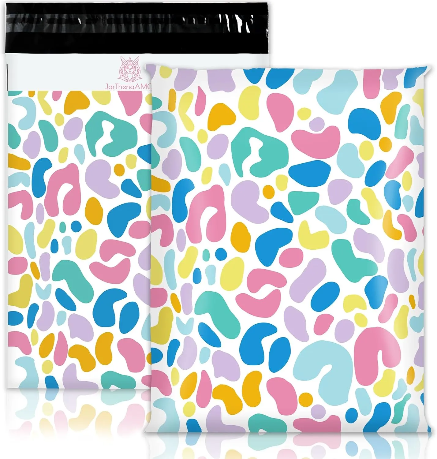 100Pcs Poly Mailer 10 x 13 Inch Colorful Irregular Pattern Packaging Bags Self Seal Mailing Envelope Bags for Small Business Clothing