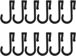 12pcs Clamps Plinth Clips for Cabinets Big Lollipop Prop Heavy Duty Clips Clamp Kitchen Kick Board Plinth Clips Wall Spring Clips Cabinet Fasteners Hooks Black Plastic