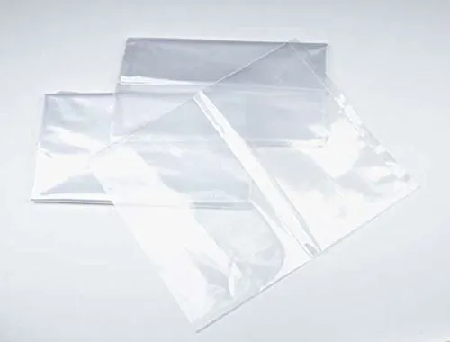 12" x 18" 1 mil. - Clear Plastic Flat Open Poly Bag (100 Pack) | MagicWater Supply Brand