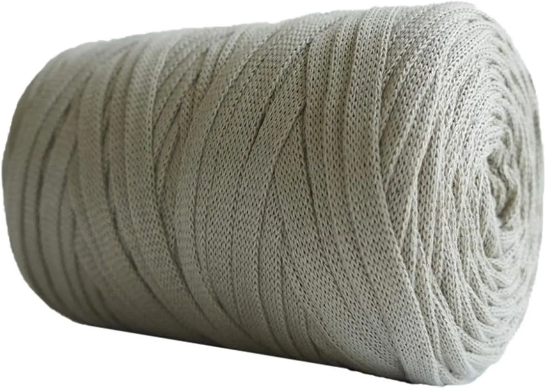 1PCS 250g 8.1oz Soild Color Fancy Yarns DIY Bag Handbag Carpet Cushion Cotton Cloth T-Shirt Yarn Knitting Crochet Yarn Pet Cave Basket Crochet Bag Fabric Yarn