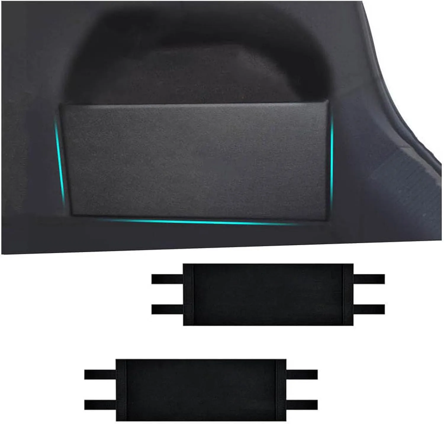 2 Pcs Car Trunk Side Organizer Divider for Buick Excelle 2015-2025, Trunk Organizer with Self-Adhesive Flocked Panel, Trunk Organizer for Efficient Organization