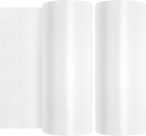 2 Roll 10" x 14" Plastic Produce Bags, Clear Produce Bags Roll 1000 Bag, Plastic Food Bags for Food, Fruits, Vegetable Storage
