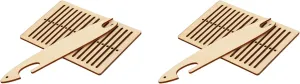 2 Sets Belt Weaving Looms Kit, Wooden Weaving Fram Shuttle Tool for Bracelet Bag Belt Camera Strap