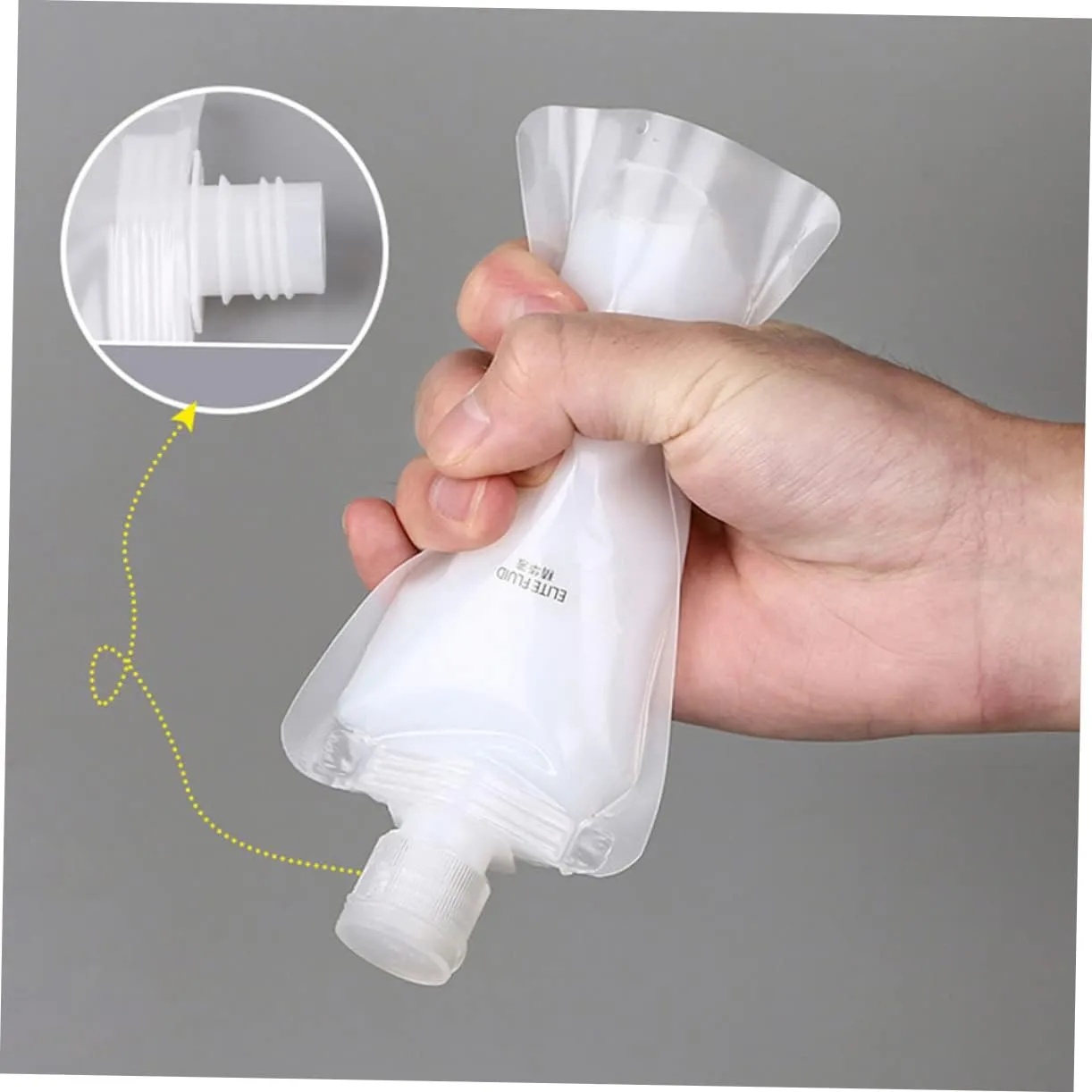 2 Sets Lotion Bag Storage Bags Travel Bag Travel Squeeze Bags Portable Essential Oil Clamshell