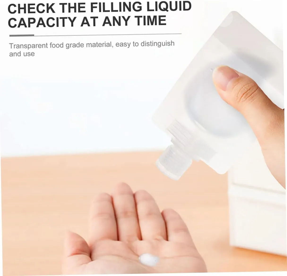 2 Sets Lotion Bag Storage Bags Travel Bag Travel Squeeze Bags Portable Essential Oil Clamshell