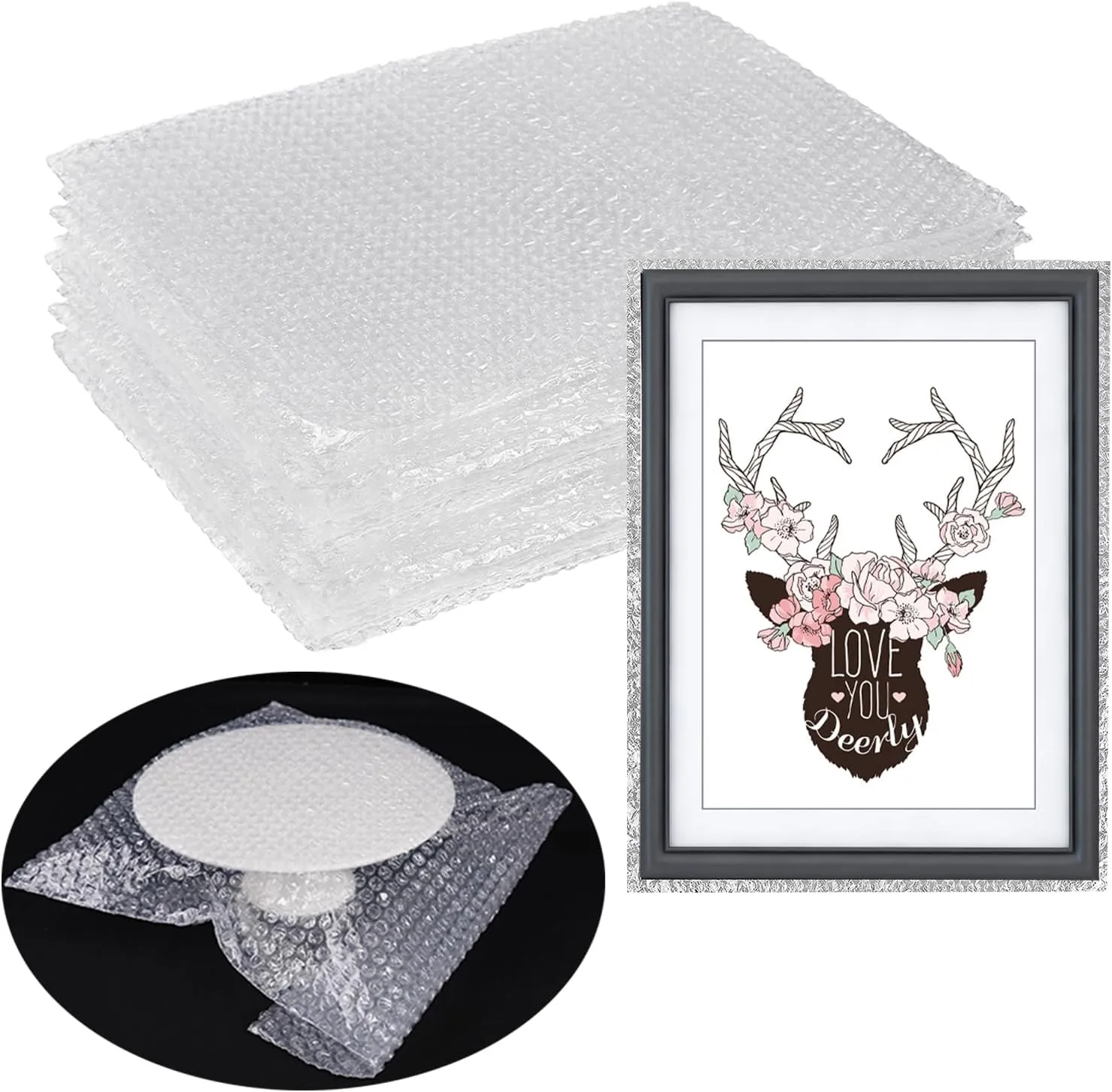 20 Pcs Bubble Out Bags 16" x 20", Clear Bubble Pouches Wrap bag, Double Walled Shockproof Bubble Cushioning Wrap for Moving,Shipping and Storage, Pcaking Supplies for Glasses, China and Dishes
