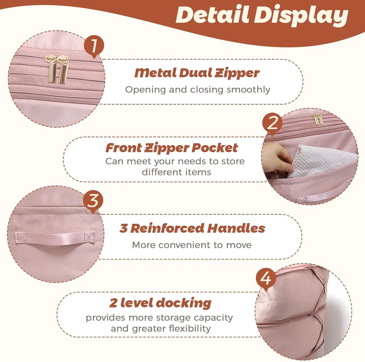2025 Ultra Space Saving Self Compression Organizers, Double Zipper Compression Packing Cubes for Bedding, Comforter Storage Bag for Blankets Duvet Quilts Pillows Queen King (Beige, X-Large)