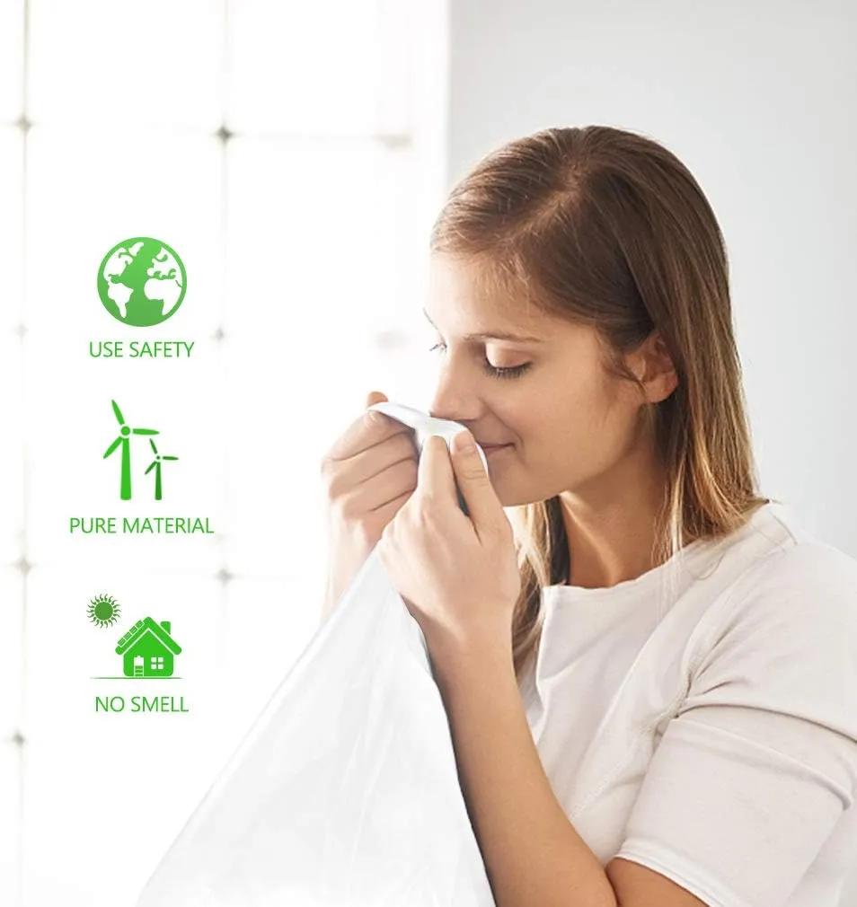 2.6 Gallon 330 Counts Strong Trash Bags Garbage Bags by Teivio, Bathroom Trash Can Bin Liners, Small Plastic Bags for home office kitchen (Clear)