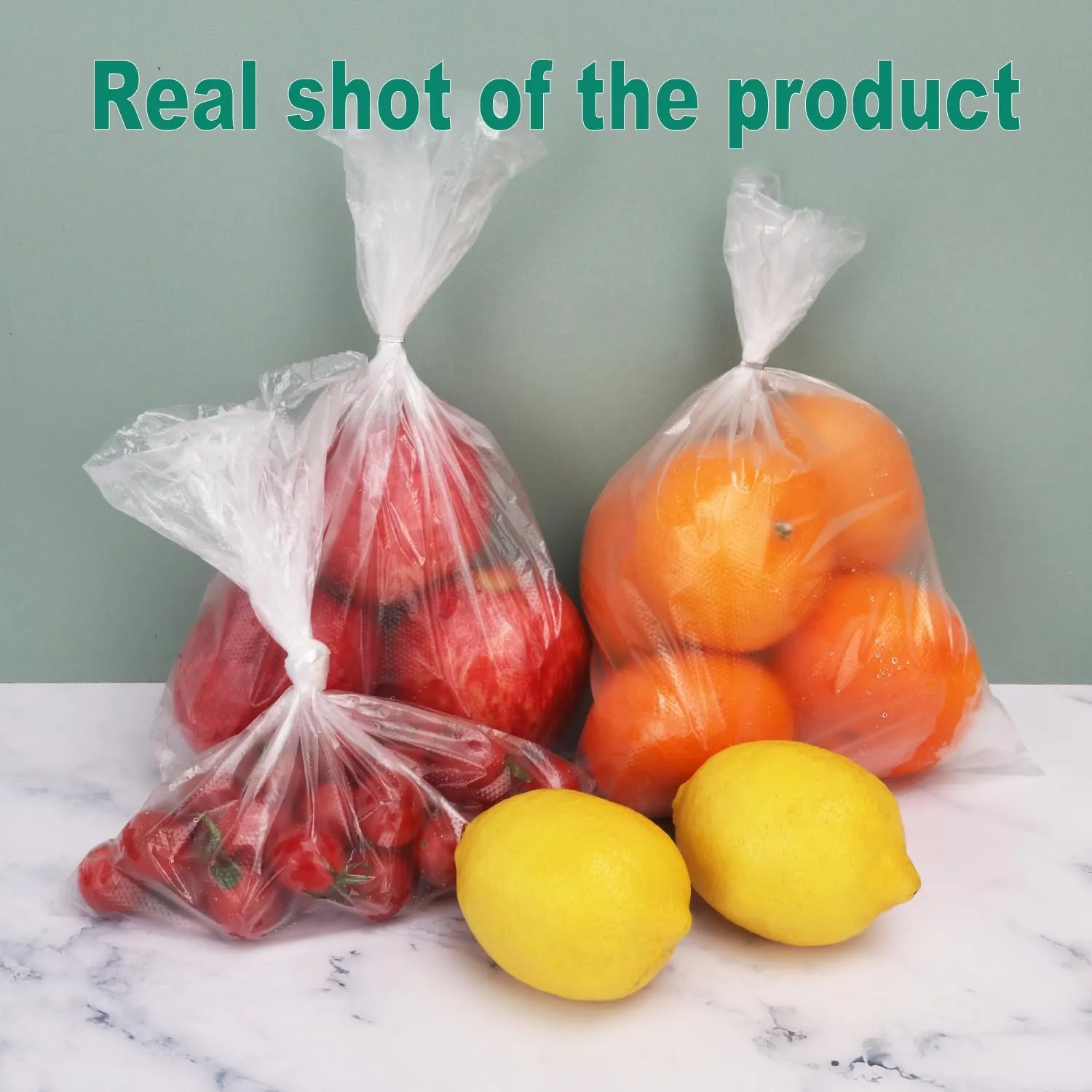 3 Roll Food Storage Bags (8 x 12 in - 1920 PCS), Plastic Roll Bags, Food Storage Roll Bags for Fresh Produce, Fruits, and Vegetables, Durable and Convenient by KUKLIPJIM., Clear