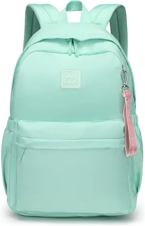 30L Girls School Backpack Waterproof Large Capacity-Lightweight Travel Bookbag for Elementary Students Ages 6-18 Years Old,Durable Toddler Backpack for Kids (Green)