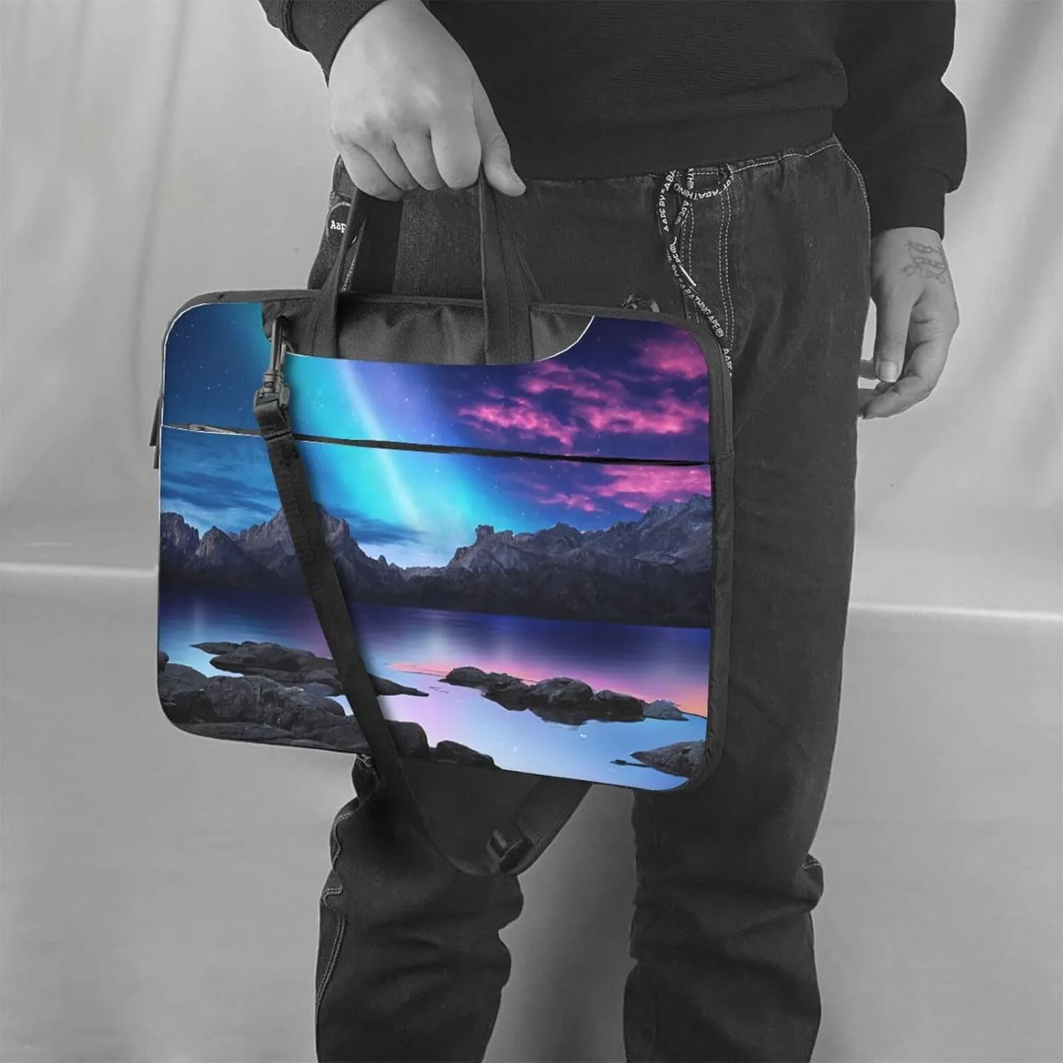 3d Graphics Universe Space Print Laptop Bag Premium Laptop Bag With Shock-Absorbing Lining, For Everyday Use And Travel