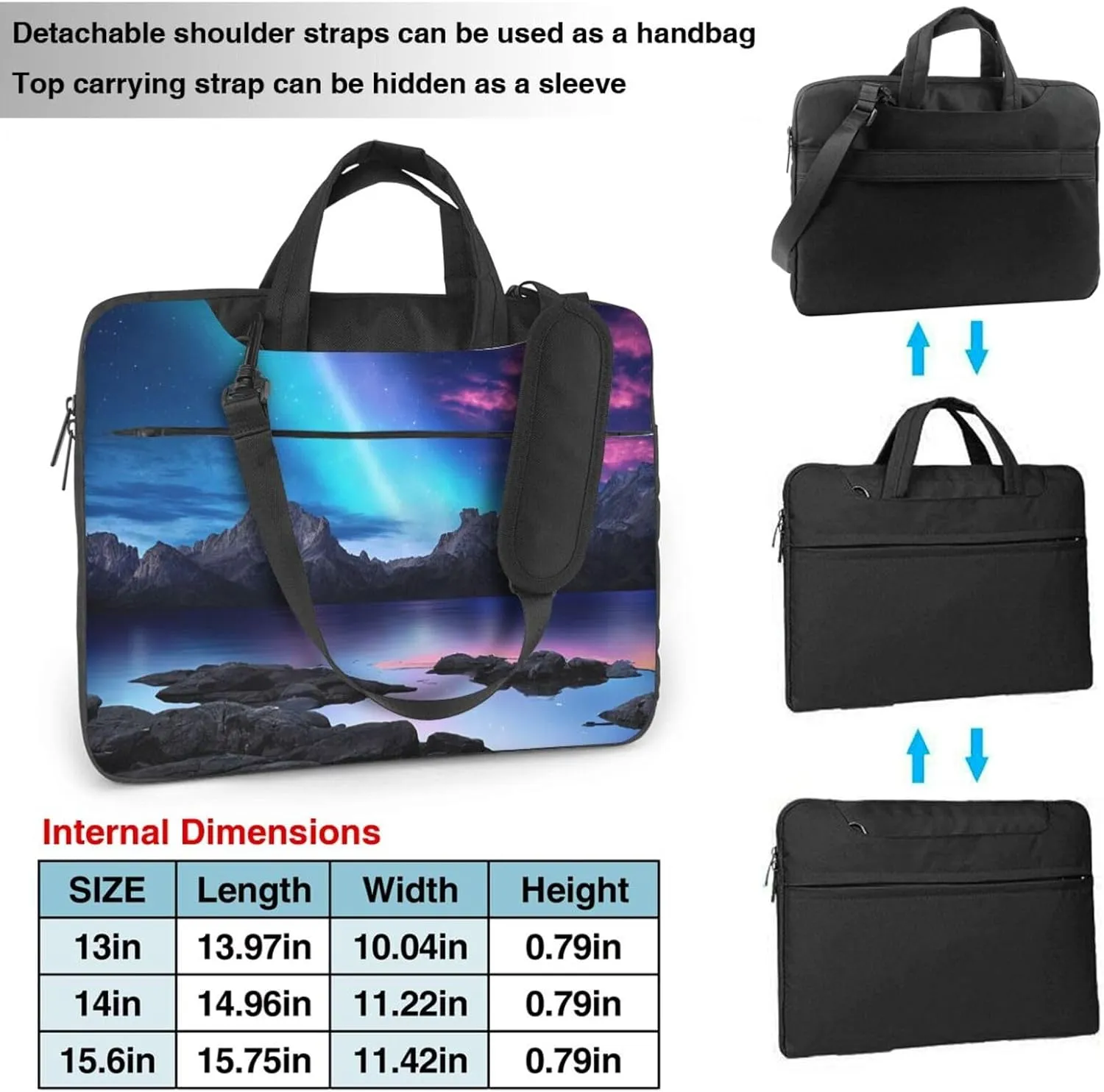 3d Graphics Universe Space Print Laptop Bag Premium Laptop Bag With Shock-Absorbing Lining, For Everyday Use And Travel