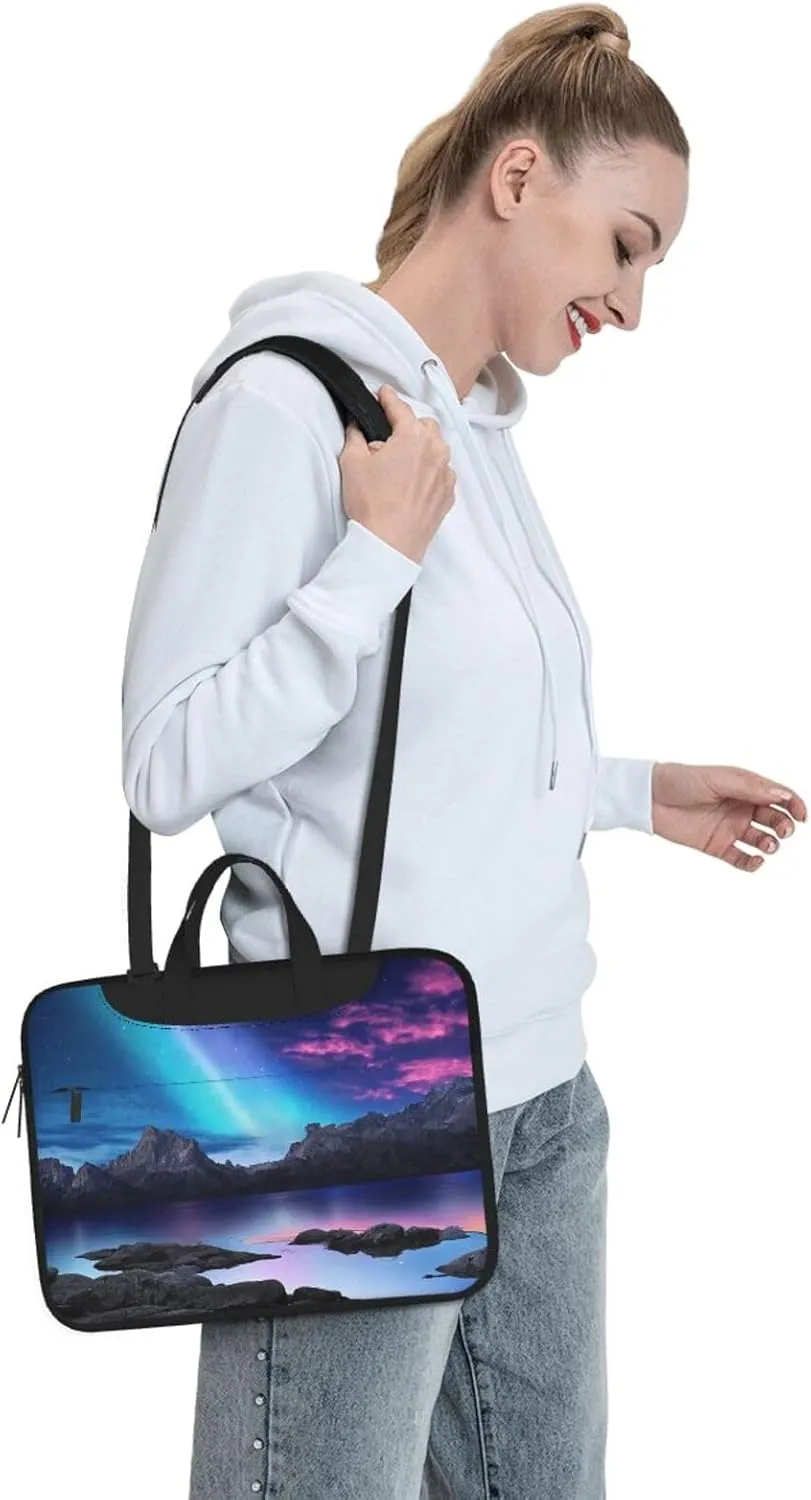 3d Graphics Universe Space Print Laptop Bag Premium Laptop Bag With Shock-Absorbing Lining, For Everyday Use And Travel