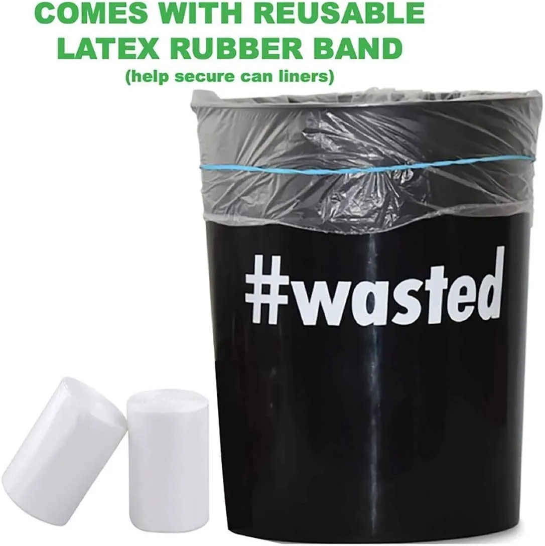 4 Gallon (15 Liter) Trash Bag (400 Count) Small Bathroom 4 Gallon Garbage Bags Clear Plastic Wastebasket Trash Can Liners for Home and Office Bins (400 Count)