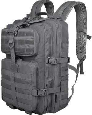 40L Military Tactical Backpack for Men, Tactical Laptop Backpack with Molle Waterproof, Army 3 Days Assault Pack & Bug Out Bag for Hiking (09-Gray)