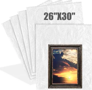 5 Pack 26 * 30 Inch Extra Large Bubble Pouches Clear Bubble Pouch Wrap Bags for Packing Shockproof Cushioning Wrap Bag for Shipping Moving Fragile Dishes China Plates Painting Fragile Items