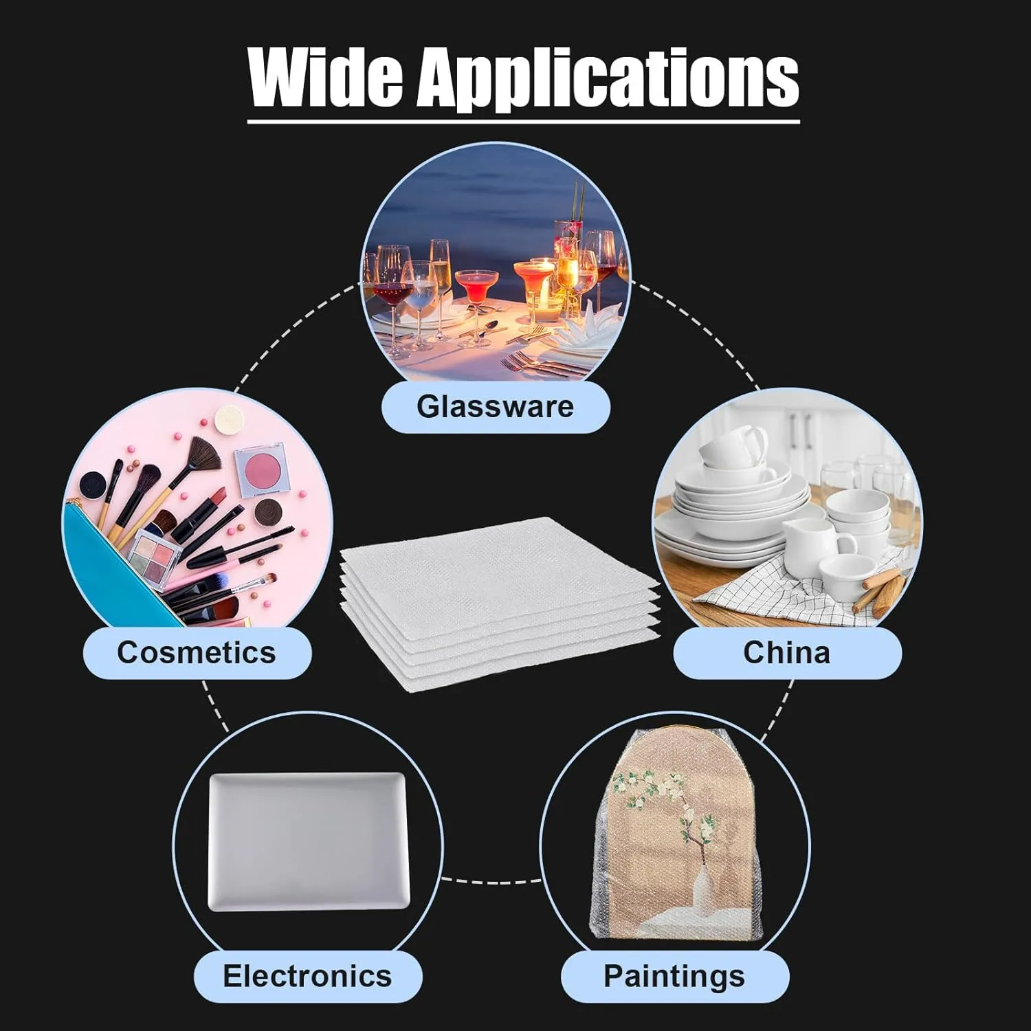 5 Pack 26 * 30 Inch Extra Large Bubble Pouches Clear Bubble Pouch Wrap Bags for Packing Shockproof Cushioning Wrap Bag for Shipping Moving Fragile Dishes China Plates Painting Fragile Items