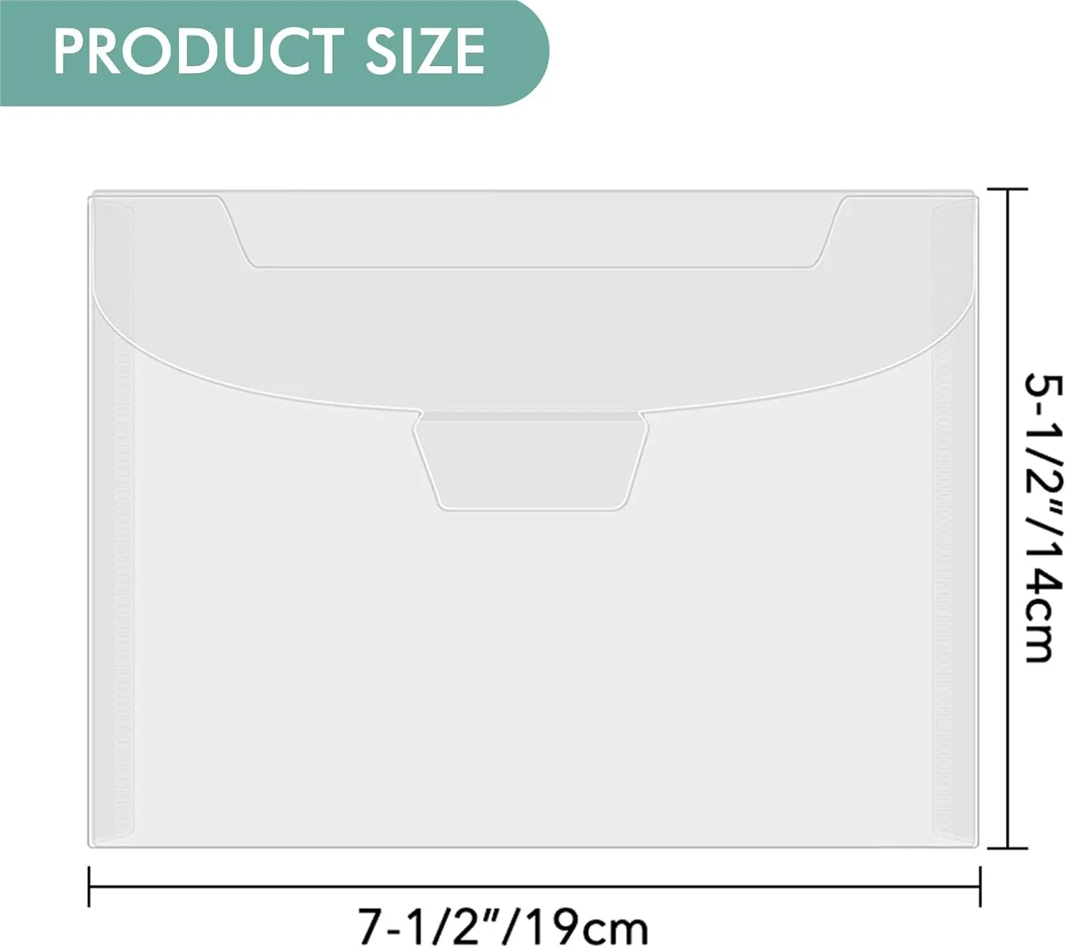 50Pieces Clear Stamp and Dies Storage Bags,Plastic Scrapbooking Storage Bags 7.5x5.5inch Die Storage Pockets Resealable Plastic Envelopes Pockets for with Label Stickers for Cutting Dies Stencil Craft
