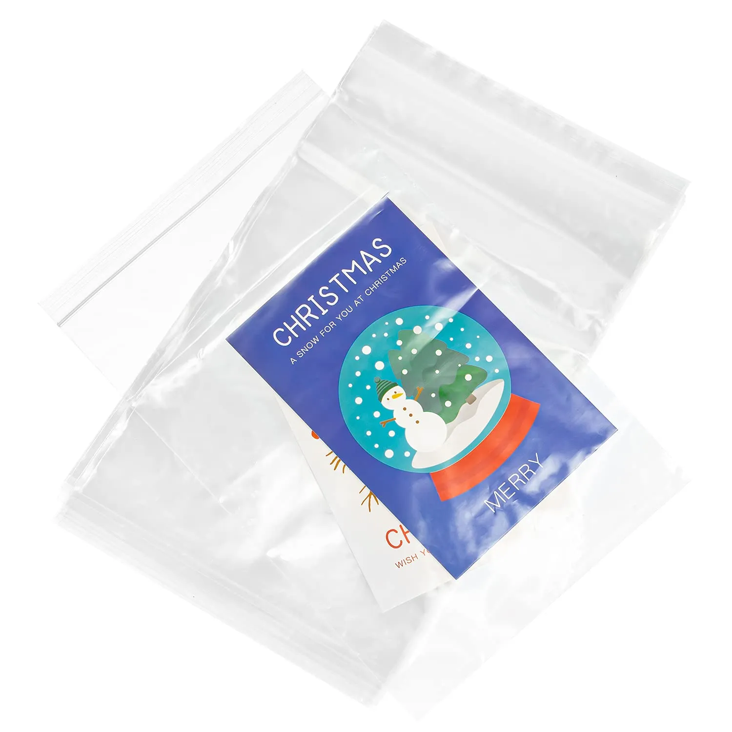 6" x 9" (200 pcs) 2 Mil Reclosable Plastic Bag Resealable Zip Bags Clear Reclosable Plastic Bags