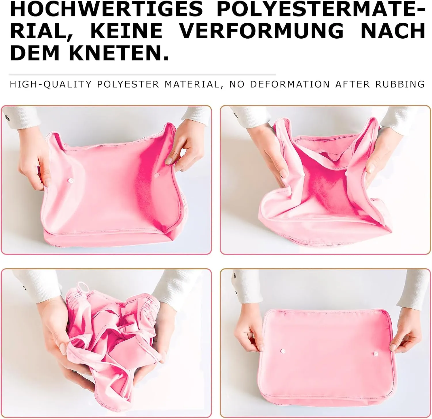 8 Set Packing Cubes for Suitcases Travel Luggage Packing Organizers,Travel Essentials Luggage Organizer for Travel Accessories Shoe Bag Tioletry Bag Laundry Bag (Pink)…