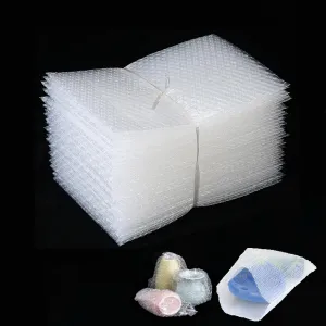 8 x 10inch Clear Bubble Out Bag Pouches, Yision 50PCS Protective Bubble Cushion Wrap Bag, Double Wall Shockproof for Moving, Shipping and Storage