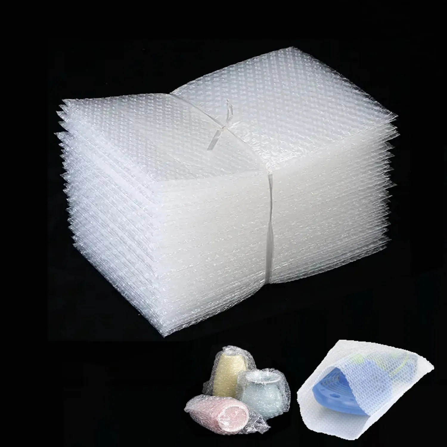 8 x 10inch Clear Bubble Out Bag Pouches, Yision 50PCS Protective Bubble Cushion Wrap Bag, Double Wall Shockproof for Moving, Shipping and Storage