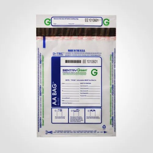8"x10.5" Small Deposit Bags Clear Plastic (Package of 100)