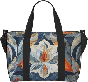 abstract shapes print Travel Duffel Bag, Sports Tote Gym Bag, Swim Pool Bag Large Shoulder Tote Bag for Beach Weekender, 202-406-121