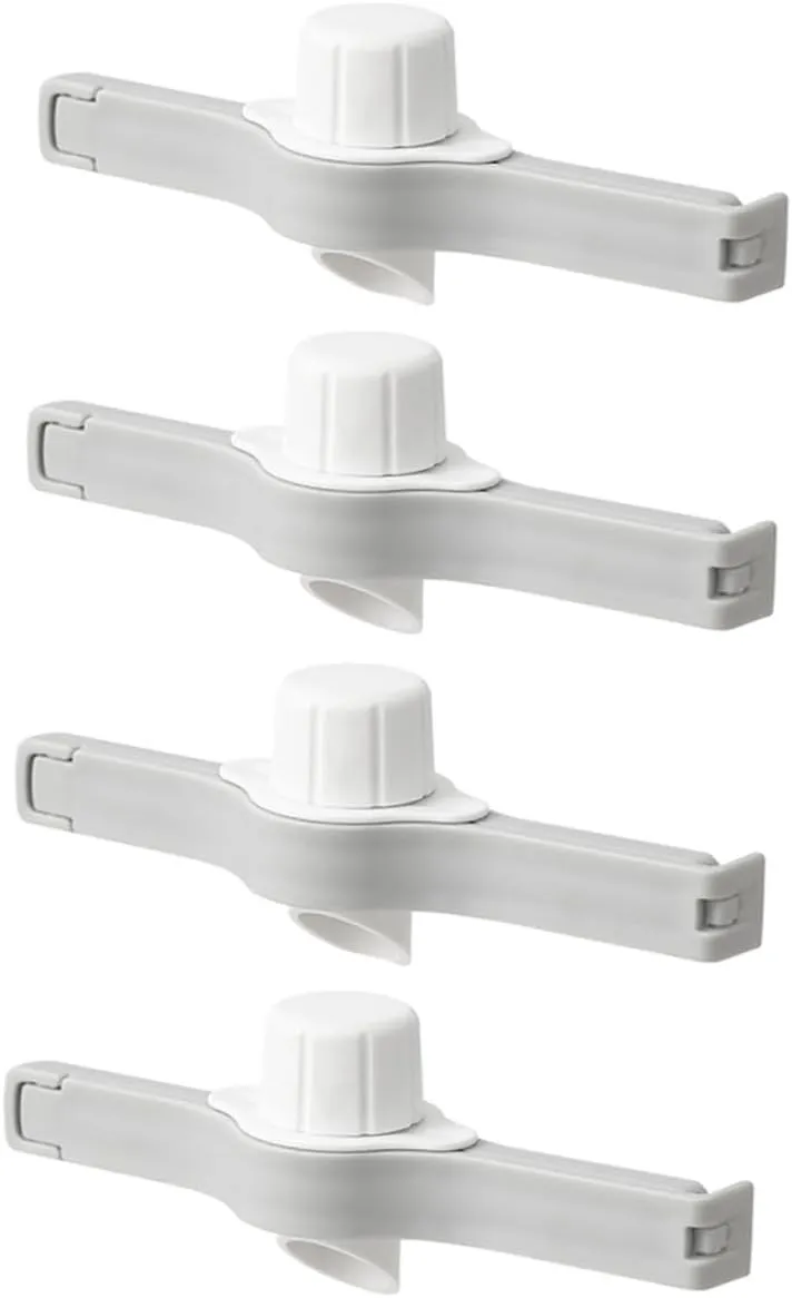 Alipis Bag Sealing Supplies 4 Pack Food Bag Sealing Clips Nozzle Spouts for Easy Pouring for Travel