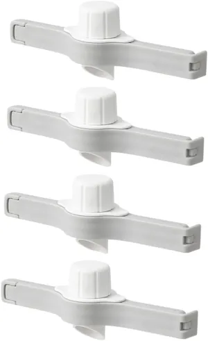 Alipis Bag Sealing Supplies 4 Pack Food Bag Sealing Clips Nozzle Spouts for Easy Pouring for Travel