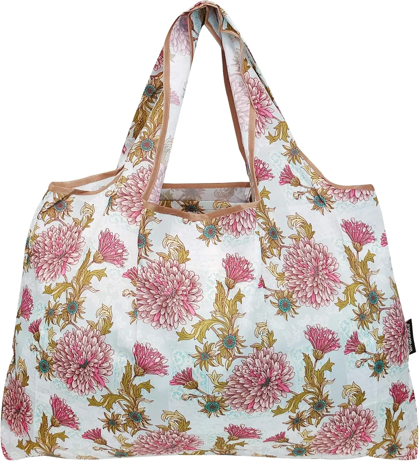 alldyrew Large Foldable Tote Nylon Reusable Grocery Bag, 3 Pack