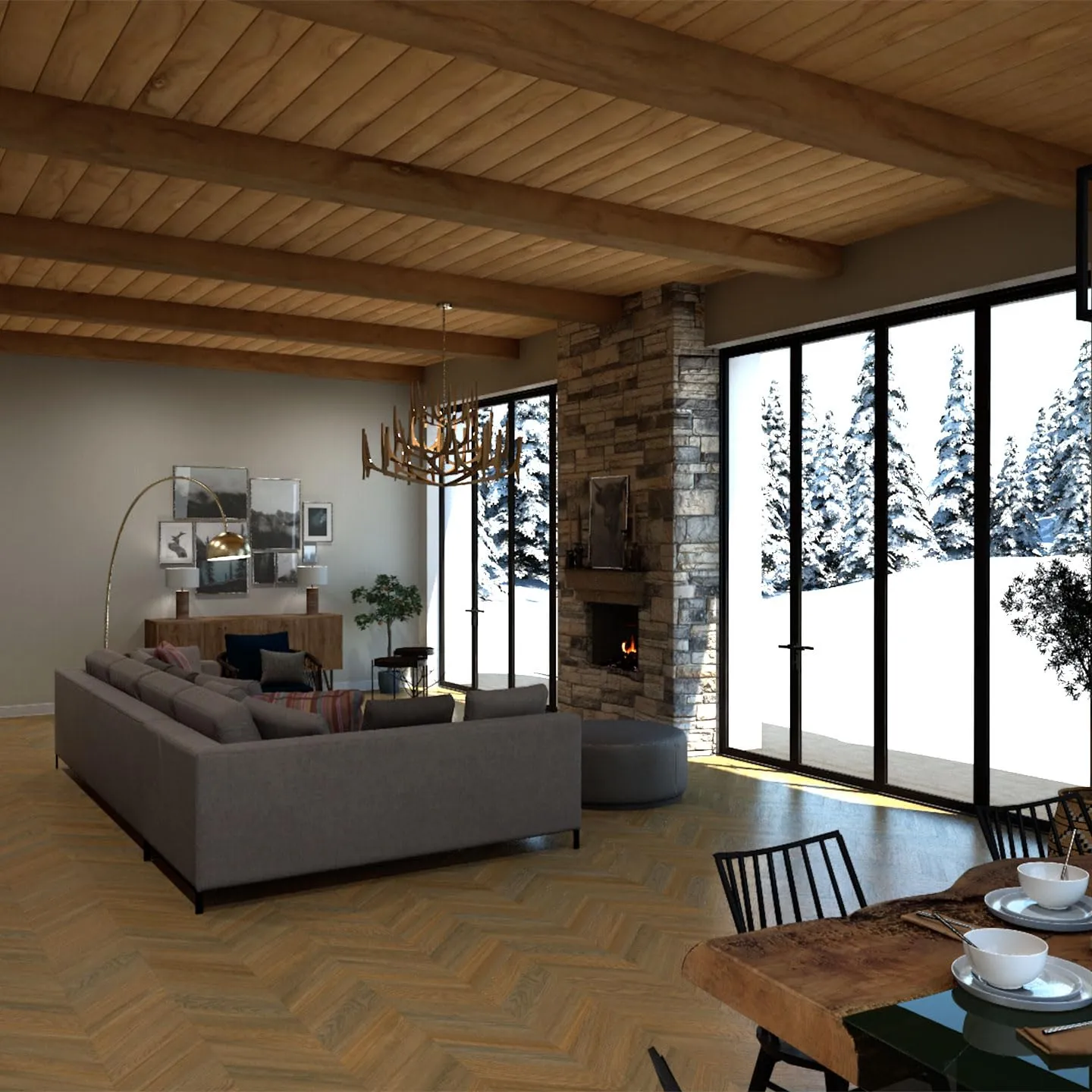 Allure 12" x 28" x 8mm, 12mil Luxury Vinyl, 45 Degree Chevron Flooring, Peach Crisp Pine Look, Embossed, Waterproof, Full Pallet, 39 Boxes (735.9 sqft), 8 planksbox, 18.87 sqft/Box