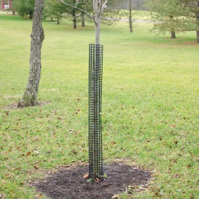 A.M. Leonard Commercial Plastic Mesh Tree Guards, Bundle of 5 (4-Inch Diameter, 48-Inch Length)