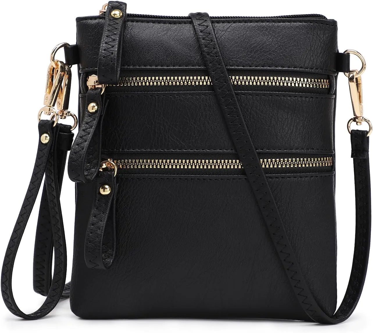 AMELIE GALANTI womens small crossbody strap handbag bag,Soft Leather Fabric Delicate Durable Fashion Design