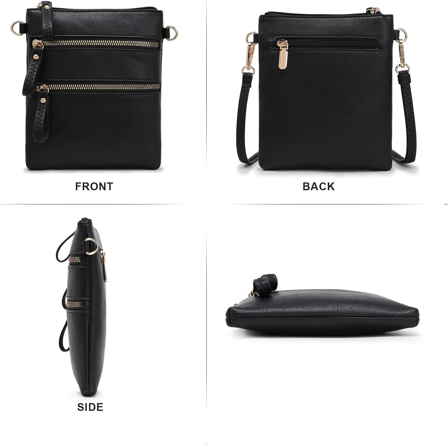 AMELIE GALANTI womens small crossbody strap handbag bag,Soft Leather Fabric Delicate Durable Fashion Design