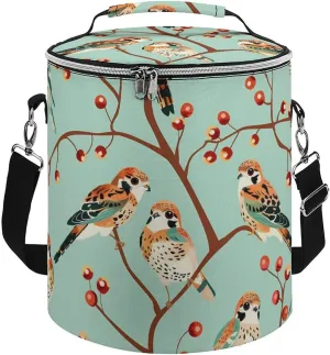 American Kestrel Pattern Insulated Lunch Bag Reusable Cooler Tote Bag for Camping Picnic Beach Work