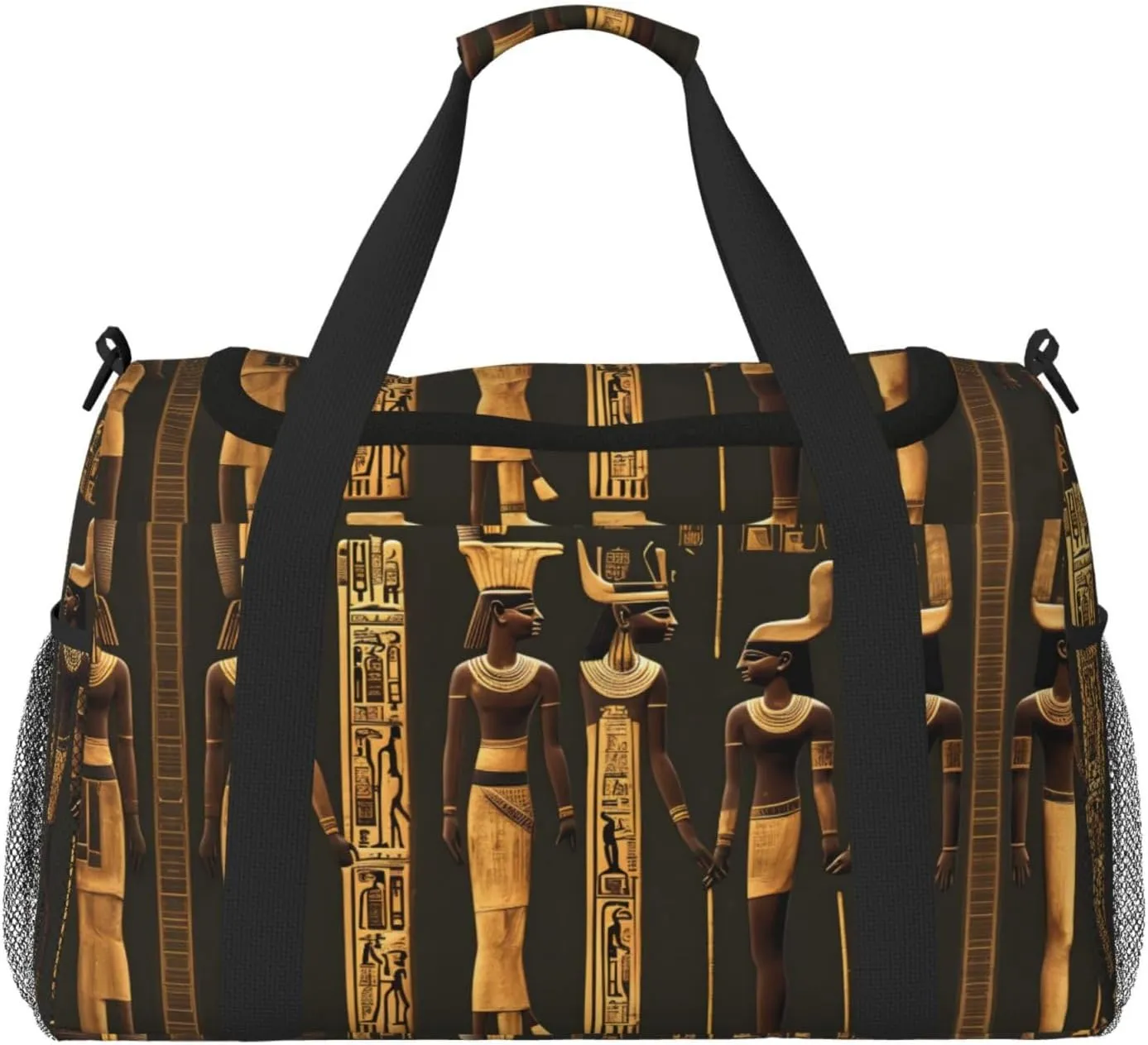 Ancient Egyptian Hieroglyph print Personal Item Bag Large Duffel Bag Travel Bag Weekender Bag Gym Bag Tote Duffel bag