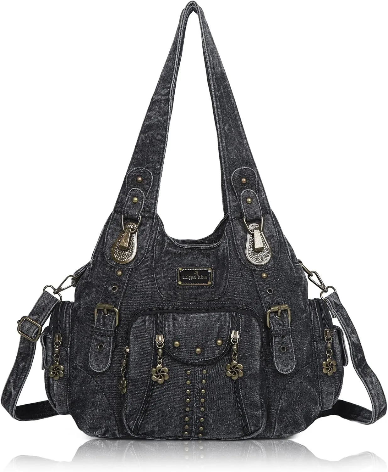 Angel Kiss Purses for Women Soft PU Leather Large Hobo Bags for Women Shoulder Bag