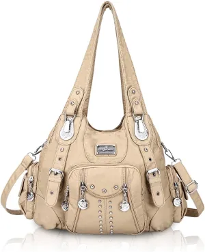 Angel Kiss Purses for Women Soft PU Leather Large Hobo Bags for Women Shoulder Bag