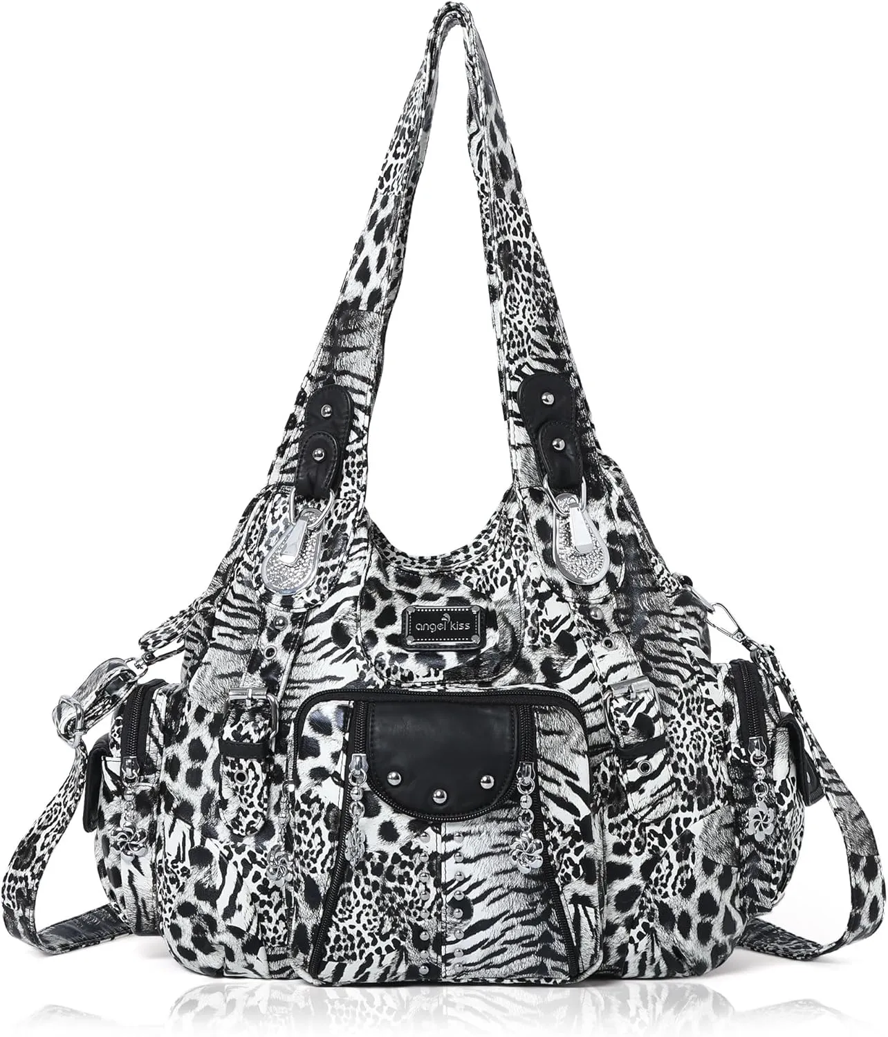 Angel Kiss Purses for Women Soft PU Leather Large Hobo Bags for Women Shoulder Bag