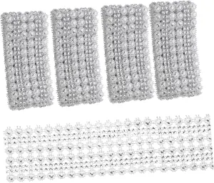 Angoily 4Pcs Sunflower Beaded Costume Trim Row Decorative Craft Trim for Clothing Supplies Wedding and Party Decorations Multi Function Clothes Accessory
