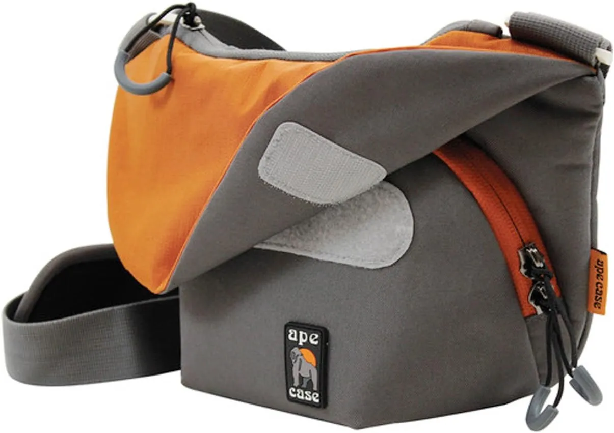 Ape Case, Messenger Bag, Small, Orange, Camera Insert Included, for mirrorless Camera, for Compact Camera and Accessories, Shoulder Strap Included, Phone Compartment Included (AC560OR)
