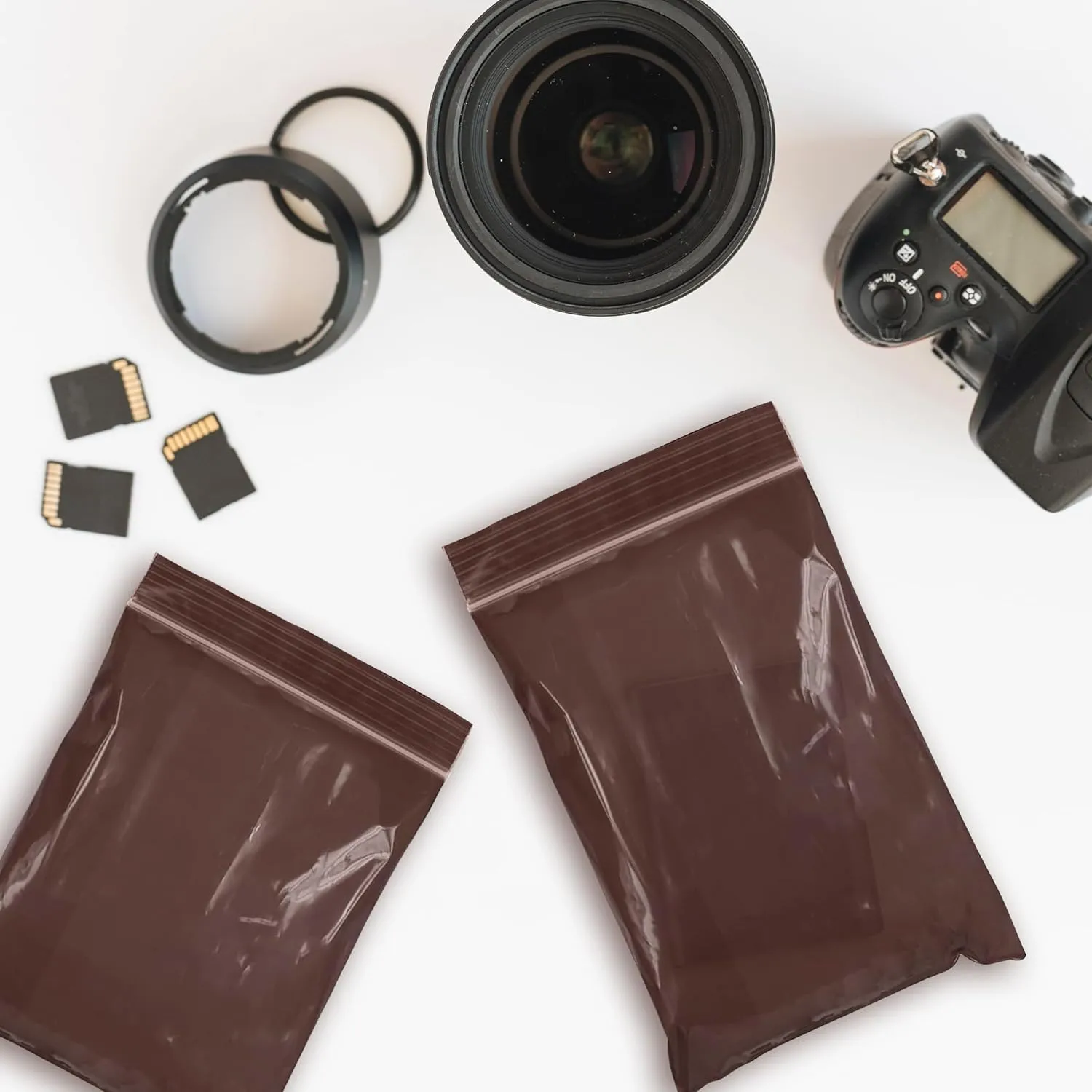 APQ Amber Zip Bags for Packaging, 4 x 6 inch. Pack of 100 Plastic Zip Baggies 3 Mil Thick. Water Resistant Reclosable Plastic Bags with Zipper Closure for Travel, Storage, Packaging and Shipping